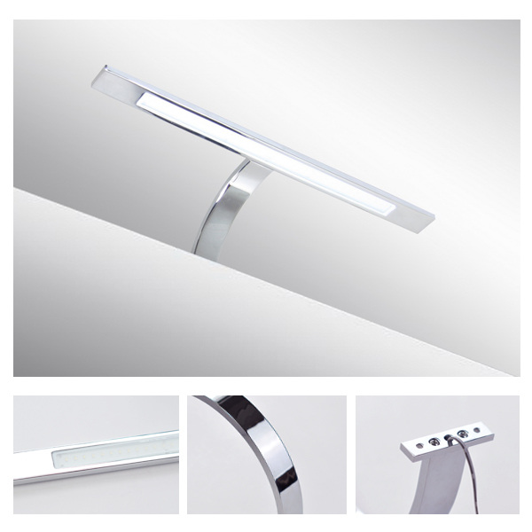 New European Fashion design aluminum 400mm bathroom lamp 6W led bathroom light CE ROHS IP44 110V 220V AC