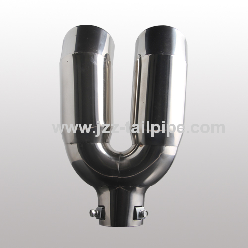 Classic stainless steel dual auto exhasut pipe