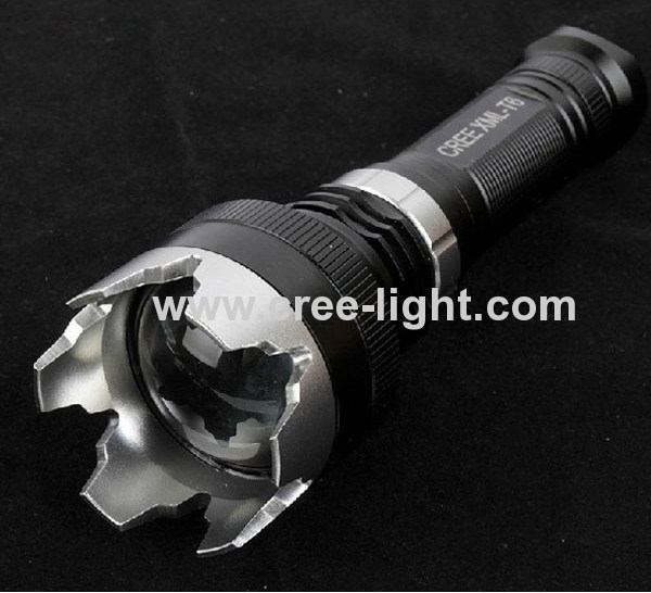 New ! Focus 10W CREE XML T6 High Power Flashlight With Attack Head ACK-1176