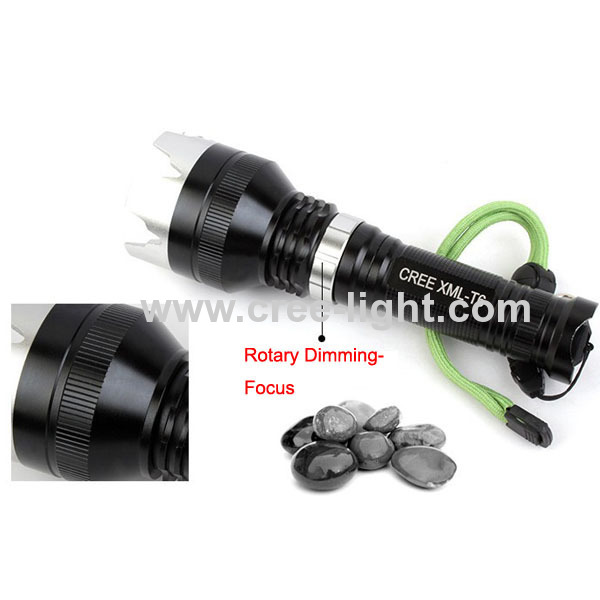 New ! Focus 10W CREE XML T6 High Power Flashlight With Attack Head ACK-1176