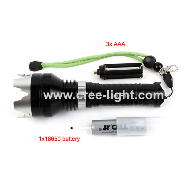 New ! Focus 10W CREE XML T6 High Power Flashlight With Attack Head ACK-1176