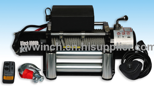 12v 8000lb auto winch