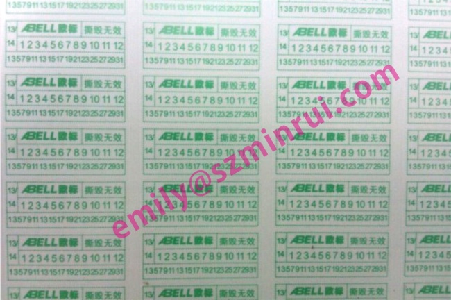 Custom Printed Paper Warranty Seal Stickers with Dates,Warranty One Time Use Eggshell Stickers,Tamper Resistant Labels