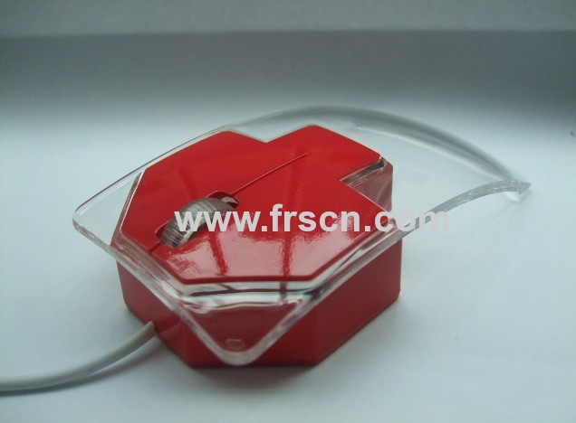 crystal new design arrow shape wireless or wired mouse