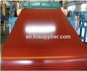 hot product red color coated steel coil/prepainted steel coils