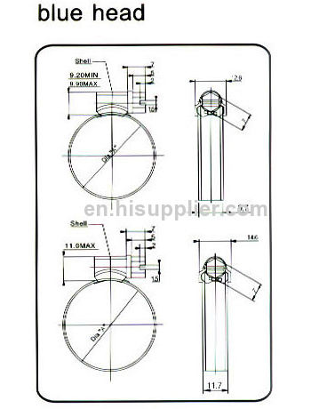 British type hose clamps