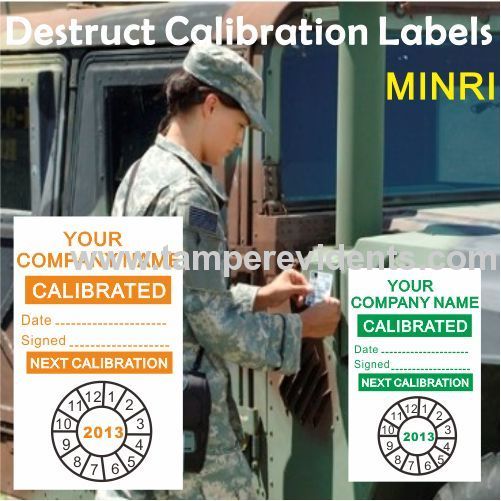 Custom Destructive Calibration Labels,Tamper Evident QC Security Seals,Round Destructible Calibration VOID Stickers 