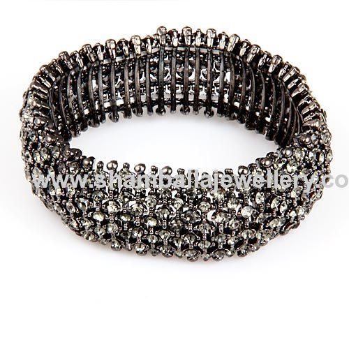 new 2013 Wrap pave Crystal Stretch Bracelet ninghuiarts