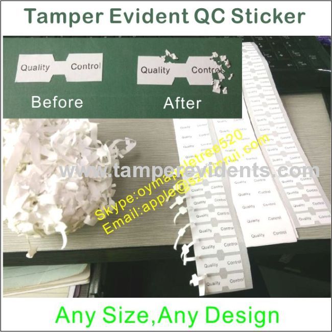 Custom Destructive Calibration Labels,Tamper Evident QC Security Seals,Round Destructible Calibration VOID Stickers 