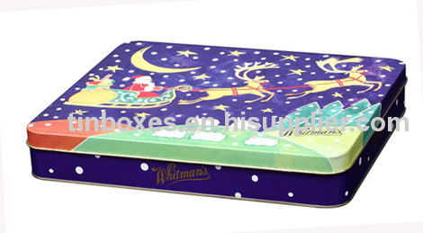 Rectangular Chocolate & Biscuit Tin