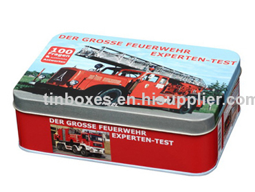 Rectangular biscuit gift tin