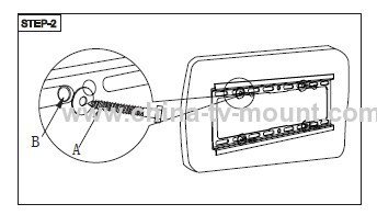 Silver Steel Universal Fixed Plasma TV Bracket Suit for TV Size 22 -47 ( CT-PLB-222 )