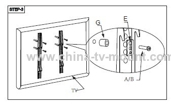 Silver Steel Universal Fixed Plasma TV Bracket Suit for TV Size 22 -47 ( CT-PLB-222 )