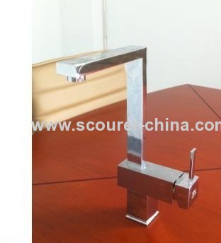 Square Kitchen Mixer with Zinc alloy handle