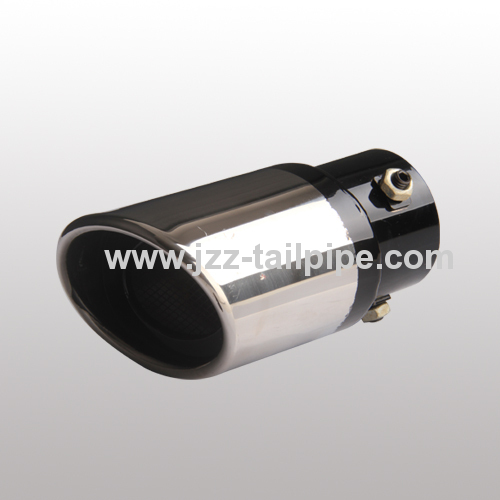 Straight automobile tail pipe cover for Volkswagen Polo