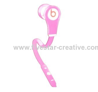 Beats by Dr Dre Tour iPod iPhone Control In-Ear Pink Headphones with Built-in Mic