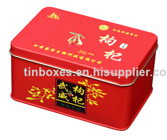 Oblong Tea Tin Box