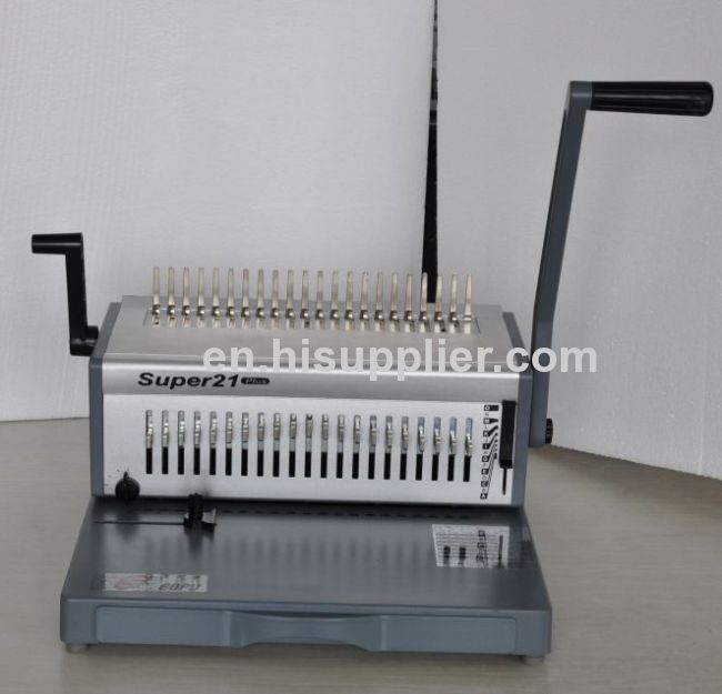 All metal construction comb binding machine