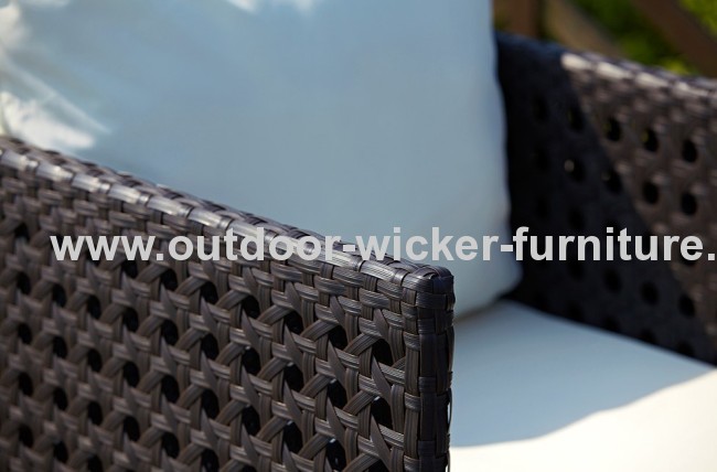 Different woven styles of rattan sofa sets