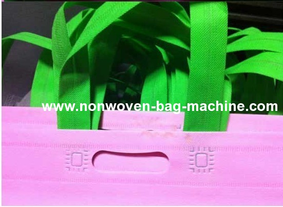 Non-woven box bag making machineCube bag making machine