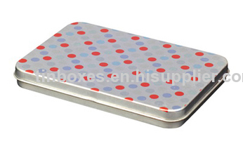 Rectangular candy tin box