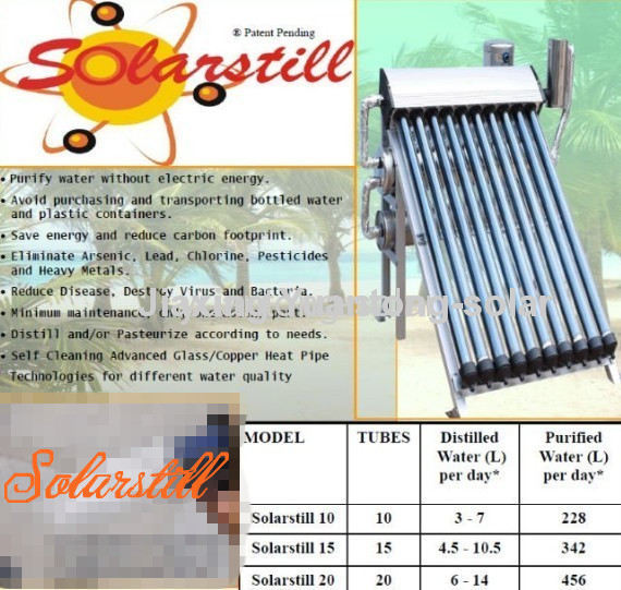 solar water distillers and purifiers