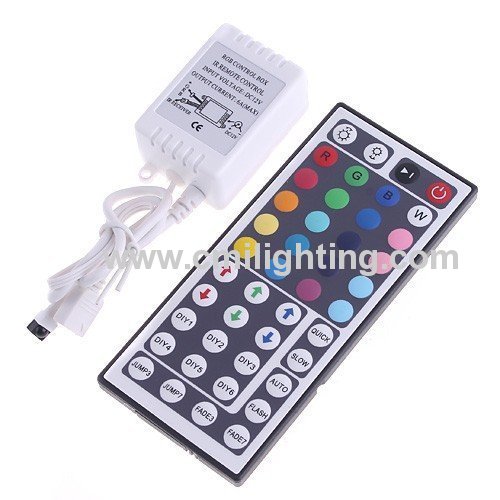 72W 12V 6A 44Key IR Remote Controller For RGB 5050 3528 LED Strips