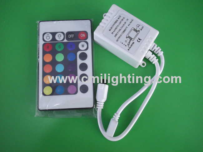 RGB 24 key remote IR Controler for 5050.3528 waterproof led strip light