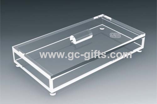 Transparent acrylic organizer display rack for cosmetic