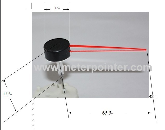 Motor with transparent shaft