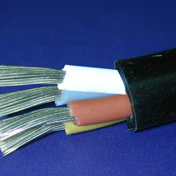 Heat resistant high voltage rubber cable