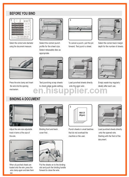 2:1 14 inch book binding machine