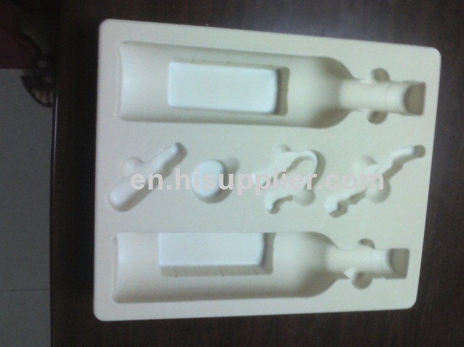 high quality blister flocked thermoformed plastic tray