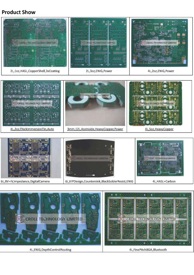 2L PCB 1oz,HASL,CopperShell,3xCoating