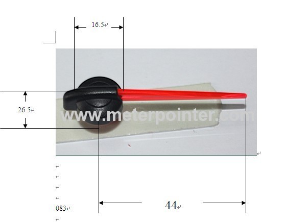 Stepper motor instrument pointer without shaft.