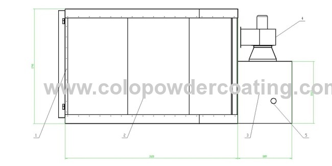  Gas Powder Coating Oven For Printed Circuit Board , Helmet