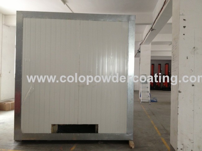 9 / 16 / 30CBM Powder Coating Oven With Gasoline / Diesel Oil Burner