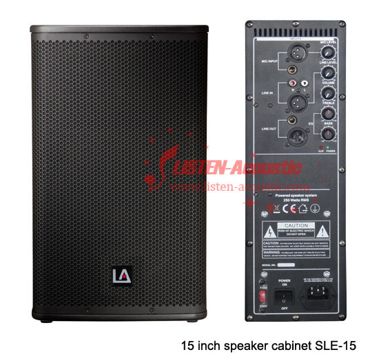 15 Inch Wood PA DJ Portable Stage Speaker Box SLE15/SLE15A