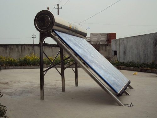 304 All Stainless steel with CE certificate evacuated tube Compact pressurized Solar Water Heaters ( manufacturer )