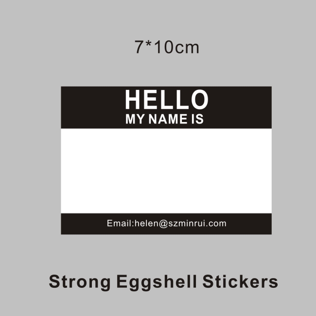 Tamper Evident Easy Broken Eggshell Labels,Good Destructibility and Excellent Outdoor Performance Destructive Sticker