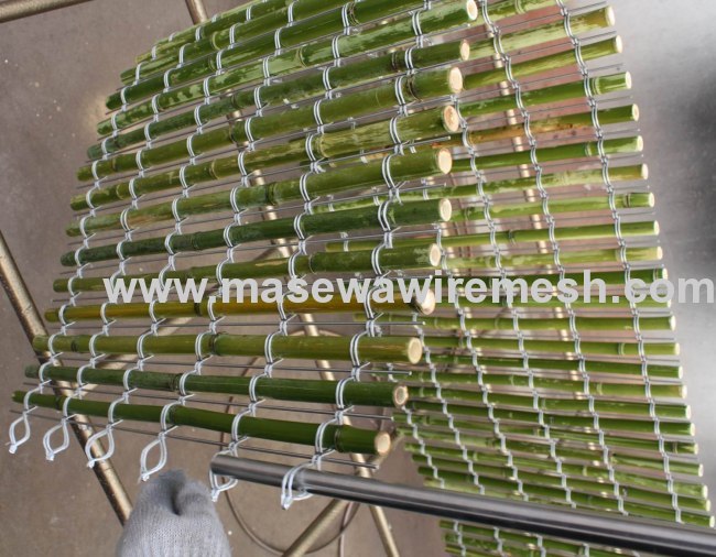 Bamboo mesh used for decor and fencing 