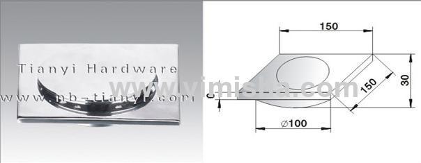 150mmx150mmx6mm Zinc Alloy Chrome Plated Pop-up Floor drain