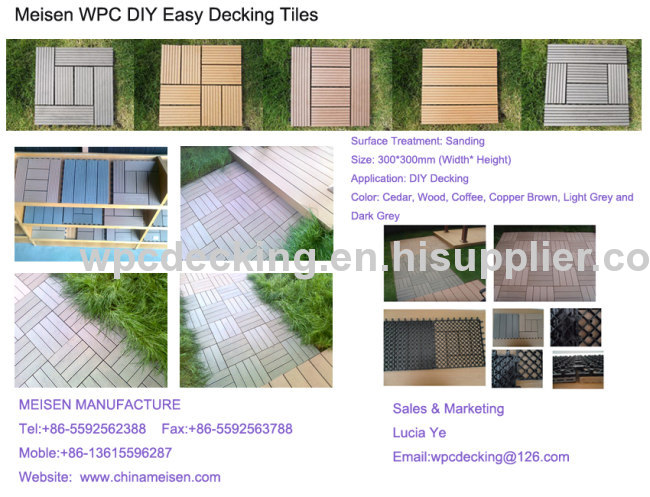 wpc decking tiles for garden