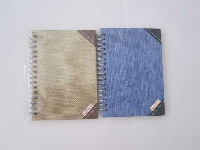 A6 2 subject hardcover spiral notebook good quality