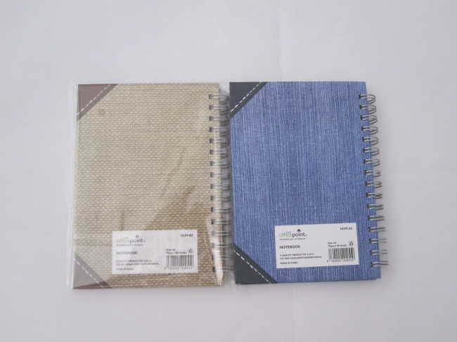 A6 2 subject hardcover spiral notebook good quality