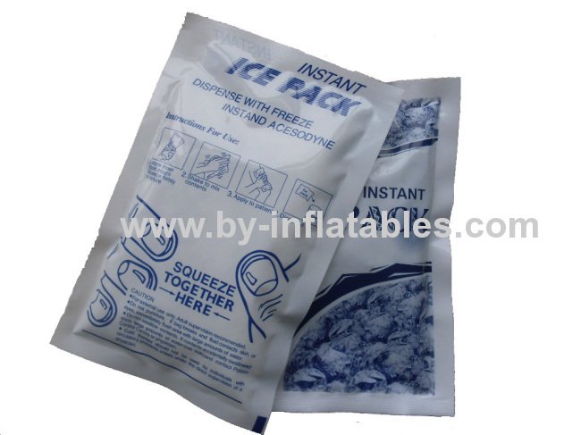 Instant cold pack for reducing the pain ofslight sprains, bruises, strain