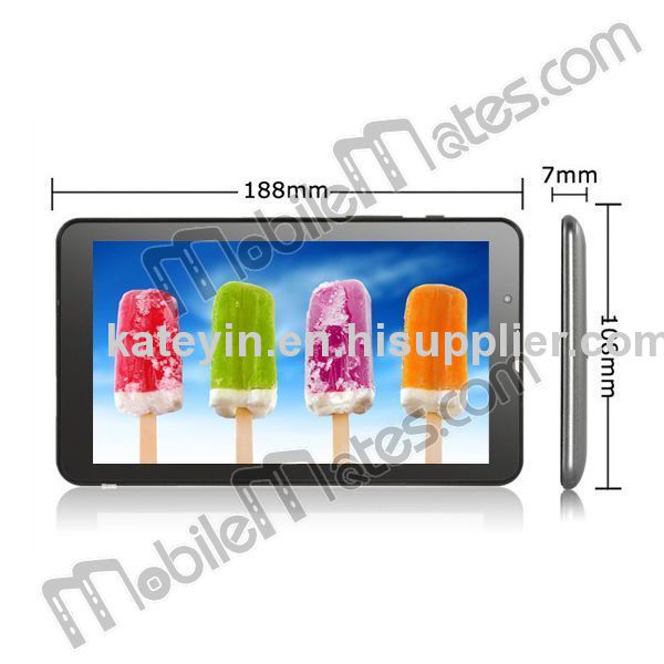 7 Inch Tablet Android 4.1.1 PC Dual-core 1.2GHZ Support WiFi 3G Call Network Bluetooth GPS Dual Camera