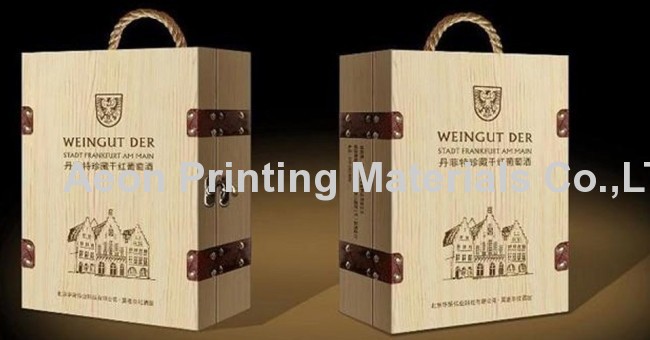 Hot stamping film for wood/wooden packing box