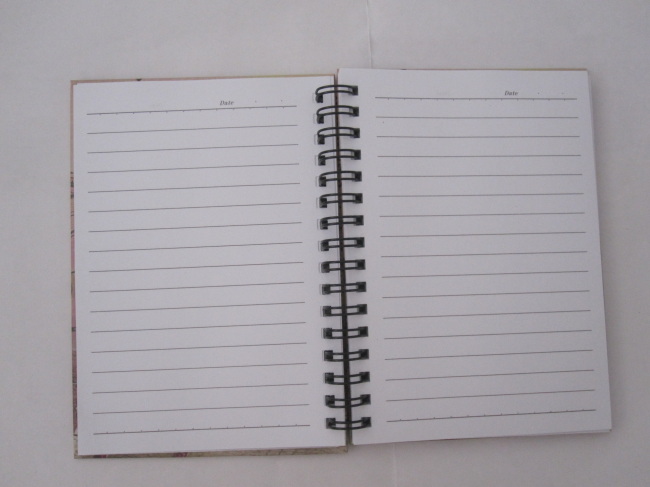 A6 carton hardcover spiral notebook/notepad collegeg ruled