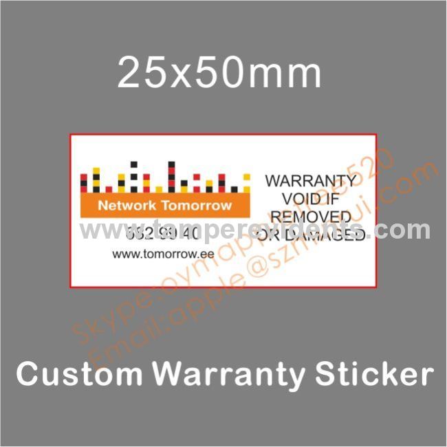 Professional Ultra Destructible Vinyl Label,Breakable Eggshell Warranty Sticker,Warranty VOID If Removed Seal Stickers